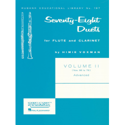 78 Duets for Flute and Clarinet Vol. II - Himie Voxman