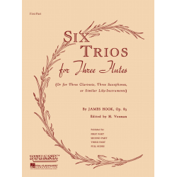 Six Trios for Three Flutes, Op. 83 - James Hook / Arr. Himie Voxman