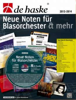 Promo Kat + CD: De Haske - Neue Noten für Blasorchester 2013-2014