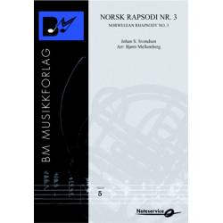 Norwegian Rhapsody no. 3 / Norsk Rapsodi nr 3 - Johan Severin Svendsen / Arr. Bjorn Mellemberg