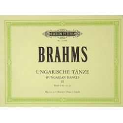 Ungarische Tänze 2 - Klavier 4händig - Johannes Brahms