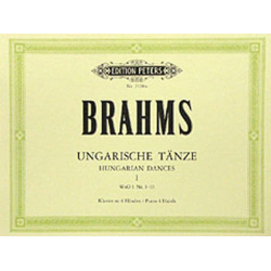 Ungarische Tänze 1 - Klavier 4händig - Johannes Brahms