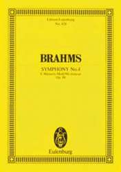 Studienpartitur: Sinfonie Nr. 4 e-Moll, op. 98 - Johannes Brahms