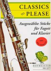 ##Neudruck unbestimmt- Liefertermin nicht bekannt##.Classic to please (Ausgewählte Stücke für Fagott & Klavier) - S. Azzolini