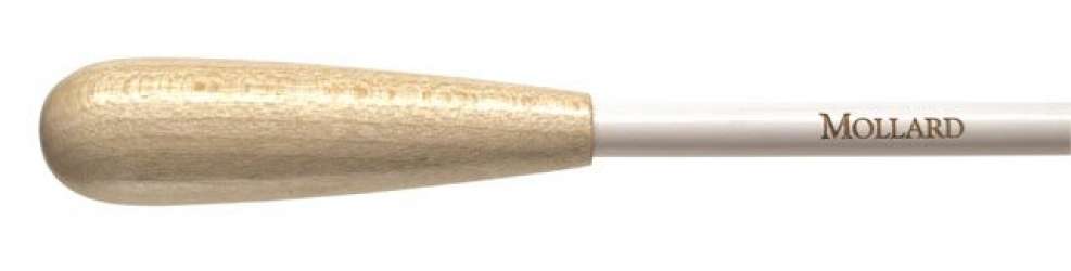 Mollard Taktstock - P Series - 12 inch (ca 30,5 cm) - Wood - white - Curly Maple