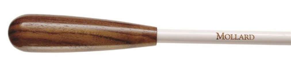 Mollard Taktstock - P Series - 13 inch (ca 33,0 cm) - Wood - white - Pau Ferro