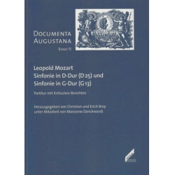 Sinfonien D25, G13 - Partitur - Leopold Mozart / Arr. Hrsg.: Christian Broy & Erich Broy