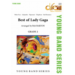 Best of Lady Gaga, (young band - grade 2) - Lady Gaga / Arr. Bob Barton