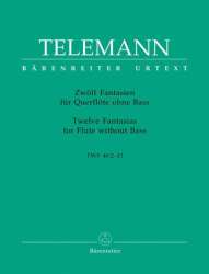 12 Fantasien TWV40:2-13 : - Georg Philipp Telemann / Arr. Günter Haußwald