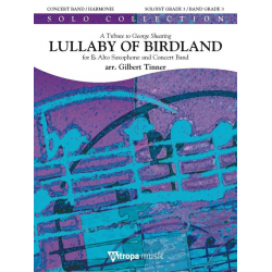 Lullaby of Birdland - for Eb Alto Saxophone and Concert Band (A Tribute to George Shearing) - George Shearing / Arr. Gilbert Tinner