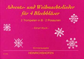 Advents- und Weihnachtslieder für 4 Blechbläser - Diverse / Arr. Ekhart Wycik