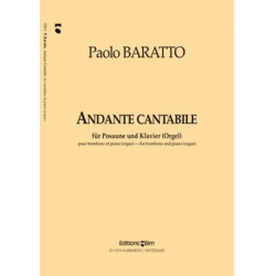 Andante cantabile für Posaune und Klavier - Paolo Baratto