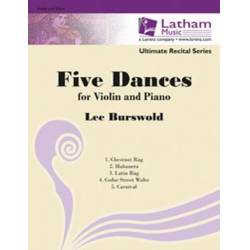 Five Dances for Violin and Piano - Burswold