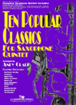 Ten Popular Classics for Saxophone Quintet - Full Score with CD