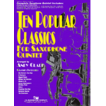 Ten Popular Classics for Saxophone Quintet - Full Score with CD - Andy Clark