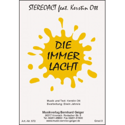 Die immer lacht - Stereoact feat. Kerstin Ott - Kerstin Ott / Arr. Erwin Jahreis