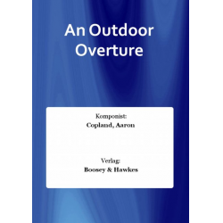 An Outdoor Overture - Score & Parts - Aaron Copland