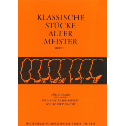 Klassische Stücke alter Meister Heft 1 - Diverse / Arr. Robert Pracht