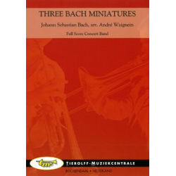 Three Bach Miniatures (Solo & Concert Band) - Johann Sebastian Bach / Arr. André Waignein