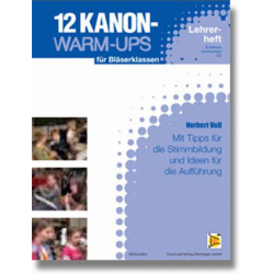 12 Kanon-Warm-Ups C2 Stimme (Fagott, Posaune, Bariton) - Norbert Voll