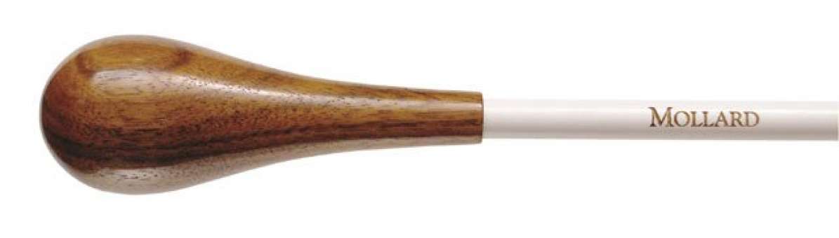 Mollard Taktstock - S Series - 13 inch (ca 33,0 cm) - Wood - white - Pau Ferro