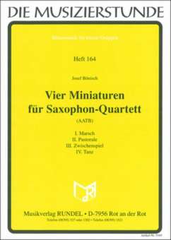 Vier Miniaturen für Saxophonquartett