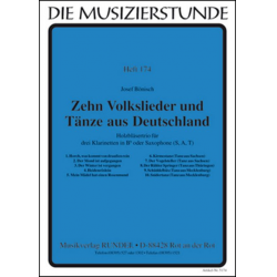 Zehn Volkslieder und Tänze aus Deutschland - Josef Bönisch