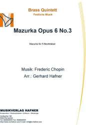 Mazurka Opus 6 No.3 - Frédéric Chopin / Arr. Gerhard Hafner