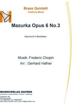 Mazurka Opus 6 No.3