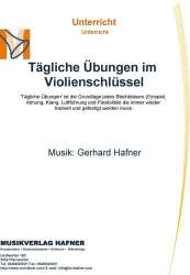 Tägliche Übungen im Violinschlüssel - Gerhard Hafner