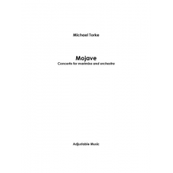 Mojave (for Marimba and Wind Ensemble) Score. Parts on rental! - Michael Torke