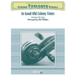 In Good Old Colony Times (string orch) - Bob Phillips