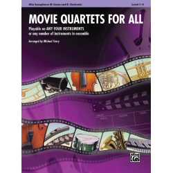 Movie Quartets For All/Alt Sax - Diverse / Arr. Michael Story