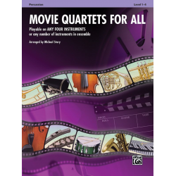 Movie Quartets For All/Perc - Diverse / Arr. Michael Story