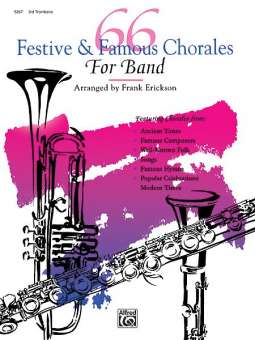 66 Festive & Famous Chorales. trombone 3