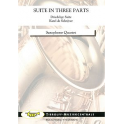 Driedelelige Suite/Suite In Three Parts/Suite en Trois Parties/Suite in Drei Teile, Saxophone Quartet - Karel de Schrijver