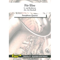 Für Elise - Saxophone Quartet - Ludwig van Beethoven / Arr. Art Marshall