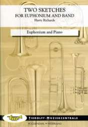Two Sketches For Euphonium And Band - Euphonium &  Piano - Harry Richards