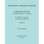Cosi fan Tutte Vol. 1 - Full Score only - Wolfgang Amadeus Mozart / Arr. J. N. Wendt