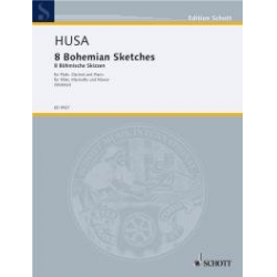 8 Bohemian Sketches (Flöte, Klarinette und Klavier) - Karel Husa / Arr. Michael Webster