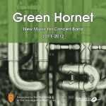 CD MP3 "Green Hornet" (New Music for Concert Band 2011-2012)