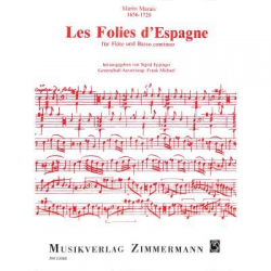 Les Folie d'Espagne  für Flöte und B.C. - Marin Marais