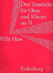 Drei Tonstücke für Oboe und Klavier op. 71 - Willy Hess