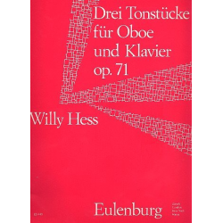 Drei Tonstücke für Oboe und Klavier op. 71 - Willy Hess