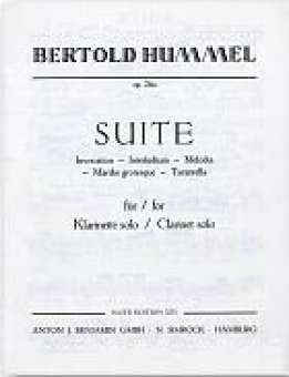 Suite op.26a für Klarinette Solo (1963)
