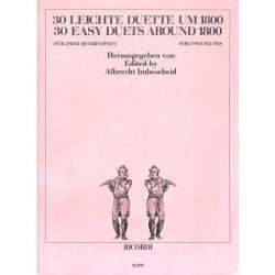 30 leichte Duette um 1800 für zwei Querflöten - Diverse / Arr. Albrecht Imbescheid