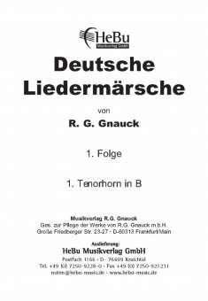 Deutsche Liedermärsche - 1. Folge - 21 1. Tenorhorn in Bb