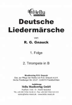 Deutsche Liedermärsche - 1. Folge - 16 2. Trompete in Bb