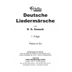 Deutsche Liedermärsche - 1. Folge - 11 Eb-Piston - R. G. Gnauck