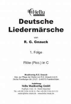 Deutsche Liedermärsche - 1. Folge - 01 C-Flöte